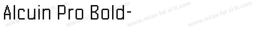 Alcuin Pro Bold字体转换